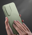 Tok Samsung Galaxy S25+ Plus készülékhez, Suritch Shockproof, MagSafe, zöld