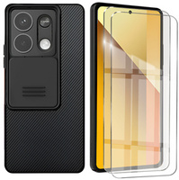 Tok Xiaomi Redmi Note 13 5G, páncélozott Nillkin, CamShield Pro, fekete