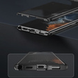 Magnetic Dual Glass MagSafe tok Samsung Galaxy S24 Ultra, fekete