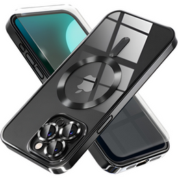 Tok iPhone 16 Pro-hoz, Electro MagSafe, fekete + üveg a képernyőhöz