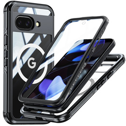 Tok Google Pixel 9A-hoz, Shockproof, üveggel, MagSafe-hoz, fekete