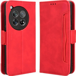 Pattintható tok a OnePlus 12 5G, Card Slot, piros