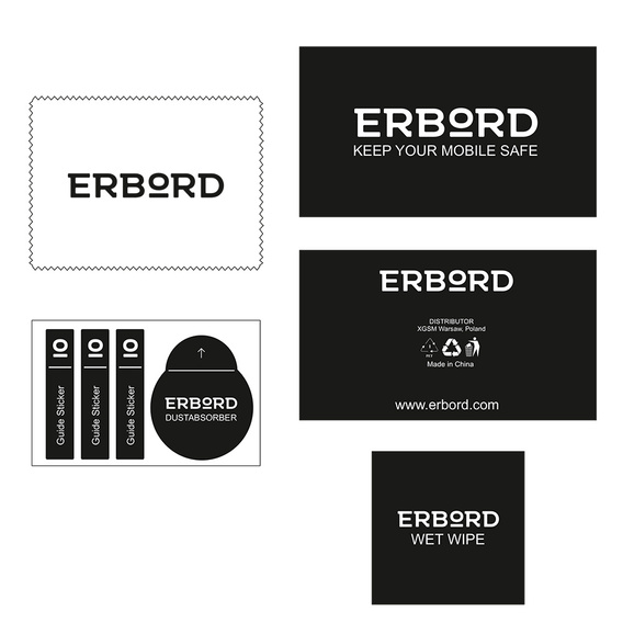 2x ERBORD 9H kemény üveg edzett üveg Vivo X300 készülékhez