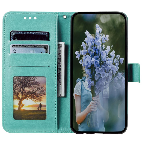 Pattintható tok a Samsung Galaxy S23 FE, Mandala, zöld