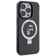 Karl Lagerfeld gyűrűtartó Karl & Choupette MagSafe tok iPhone 15 Pro készülékhez