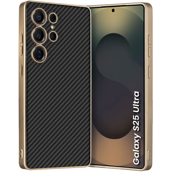 Telefontok a Samsung Galaxy S25 Ultra, GKK Leather, carbon fekete