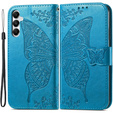 Pattintható tok a Samsung Galaxy A05s, Butterfly, kék