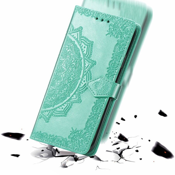 Pattintható tok a Infinix Hot 40i, Mandala, zöld