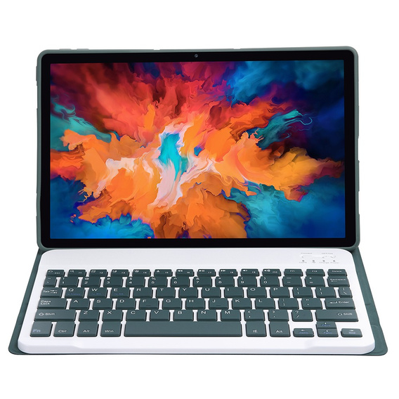 Tok + billentyűzet Lenovo Tab P11 J606F / P11 5G J607Z, sötétzöld
