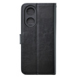 Pattintható tok a Oppo A38 4G / Oppo A18 4G, Crazy Horse Wallet, fekete