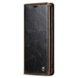 CASEME flip tok Samsung Galaxy S9+ Plus, Waxy Textured, kávé