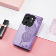 Pattintható tok a Infinix Hot 50i 4G, Butterfly, lila