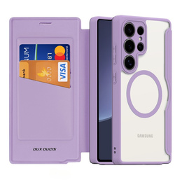 Dux Ducis Telefontok a Samsung Galaxy S25 Ultra, Skin X Pro, MagSafe, lila
