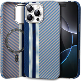 Tok iPhone 16 Pro, Carbon Fiber MagSafe, kék