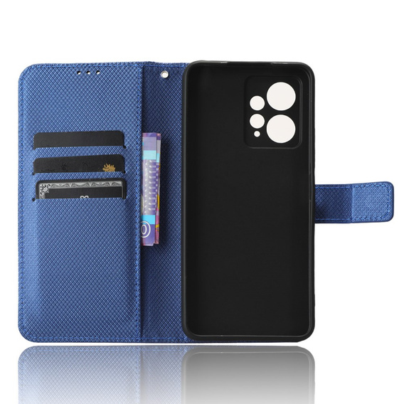 Pattintható tok a Xiaomi Redmi Note 12 4G, Wallet Smart Magnet, kék