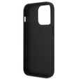 Karl Lagerfeld Telefontok a iPhone 14 Pro, Saffiano Karl's Head Patch, ezüst