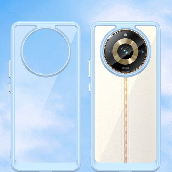 Telefontok a Realme 11 Pro 5G / 11 Pro+ 5G, Fusion Hybrid, átlátszó / kék