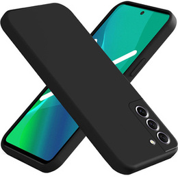 Telefontok a Samsung Galaxy S21 FE, Silicone Lite, fekete