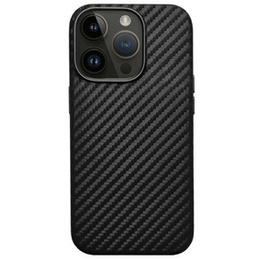 KZDOO tok iPhone 16 Pro készülékhez, Carbon Fiber, fekete