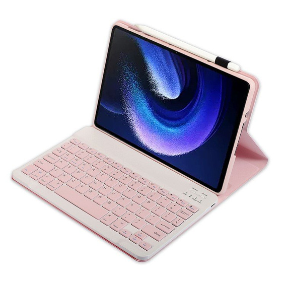 Tok + billentyűzet Xiaomi Pad 6/6 Pro, rózsaszín rose gold