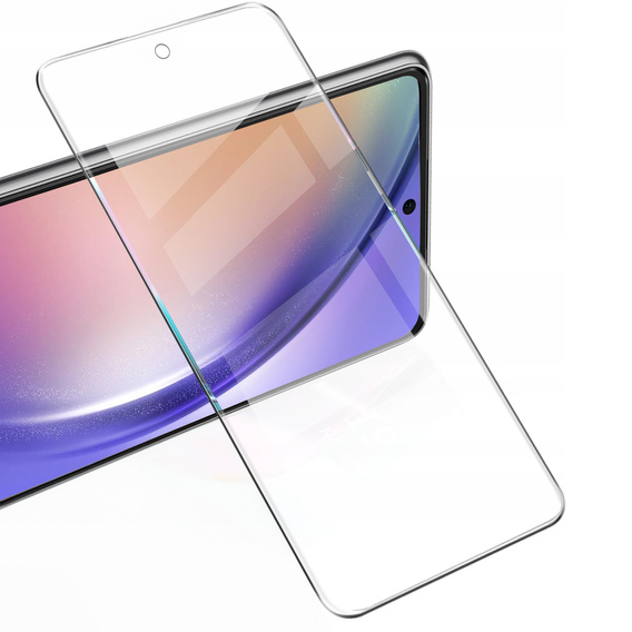 2x edzett üveg a Samsung Galaxy A54 5G, ERBORD 9H Hard Glass a képernyőn
