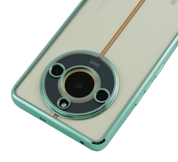 A Realme 11 Pro 5G / Pro+ 5G tok, Electroplating Frame, átlátszó / zöld