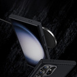 BENKS Kevlar tok Samsung Galaxy S24 Ultra, MagSafe, Carbon Fiber, fekete