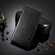 Pattintható tok a Oppo A98 5G, Crazy Horse Wallet, fekete