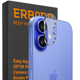 Edzett kameraüveg iPhone 16 / 16 Plus, átlátszó