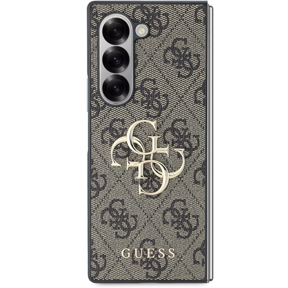 GUESS Telefontok a Samsung Galaxy Z Fold6, 4G Big Metal Logo, barna