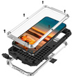 Páncélozott tok a Samsung Galaxy S22, R-JUST, ezüst