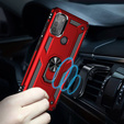 Páncélozott telefontok a Motorola Moto G50, Nox Case Ring, piros
