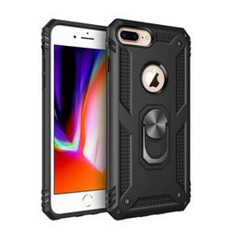 Páncélozott telefontok a iPhone 6+ / 6S+ / 7+ / 8+ Plus, Nox Case Ring, fekete