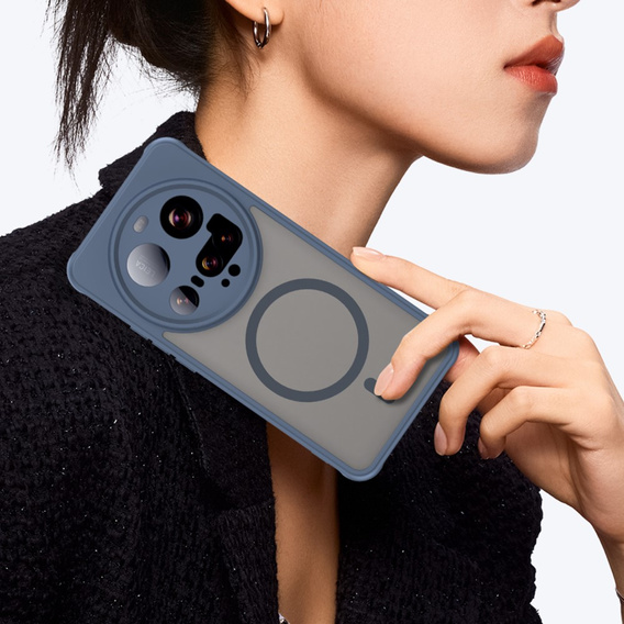 Tok Xiaomi 15 Ultra-hoz, MagSafe, ERBORD Matt Case, kék