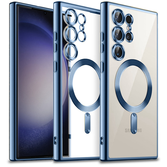 Telefontok a Samsung Galaxy S23 Ultra, MagSafe Hybrid, sötétkék