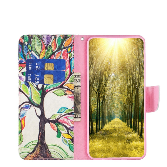 Pattintható tok a Xiaomi Redmi Note 13 Pro 5G, Wallet, Tree of Life