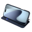 Dux Ducis tok iPhone 17 Pro, Skin Pro, pánttal, kártyafoglalattal, tengerészkék színben