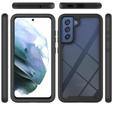 Tok Samsung Galaxy S21 FE készülékhez, Shockproof, fóliával, kék