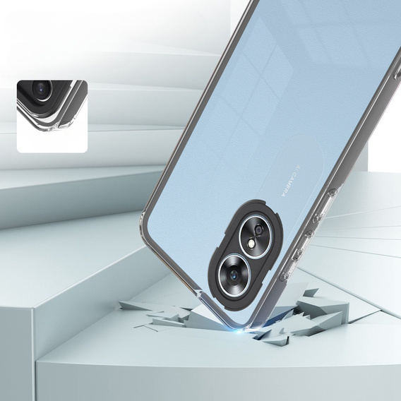 Telefontok a Oppo A17, Fusion Hybrid, átlátszó / fekete