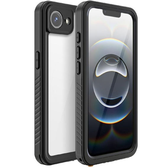 IP68 vízálló tok iPhone 16E, Redpepper, fekete