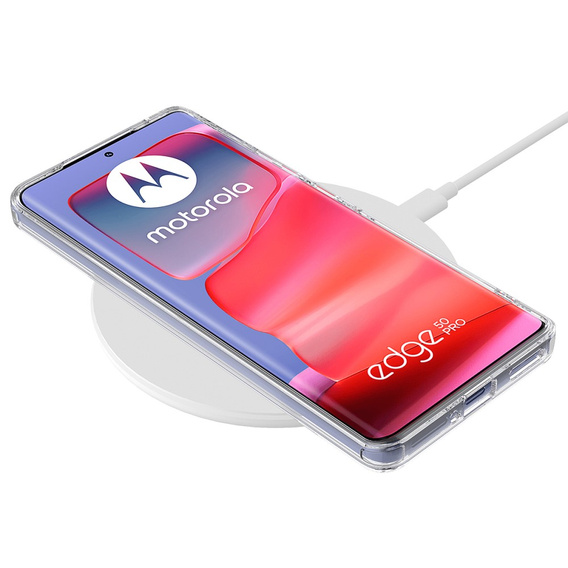 Tok a Motorola Edge 50 Pro, Fusion Hybrid, MagSafe-hoz, átlátszó
