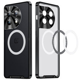 Kameravédő tok OnePlus 12 5G, CamShield MagSafe, átlátszó / fekete