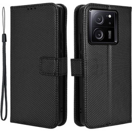 Flip tok Xiaomi 13T / 13T Pro / Redmi K60 Ultra-hez, Smart Magnet, fekete