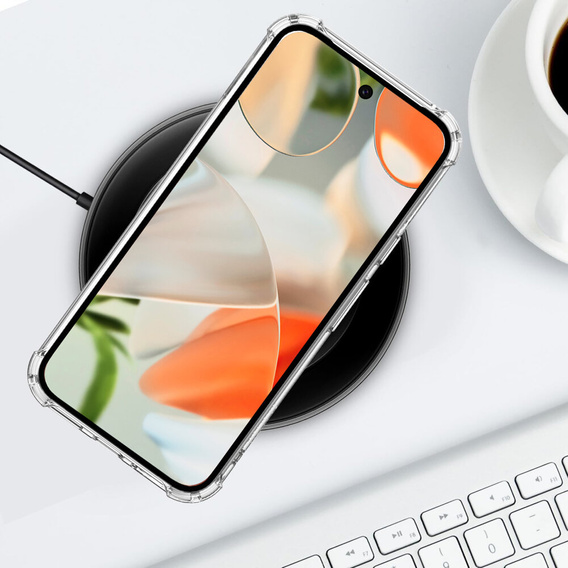 Telefontok a Google Pixel 9 / 9 Pro, Dropproof MagSafe, átlátszó
