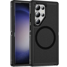 Tok kerettel Samsung Galaxy S23 Ultra készülékhez, MagSafe-hoz, fekete