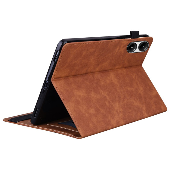 Tok Xiaomi Redmi Pad Pro / Xiaomi Poco Pad, Classic, tolltartóval, barna
