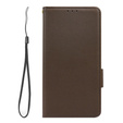 Pattintható tok a Xiaomi Redmi Note 12 5G / POCO X5 5G, Wallet Litchi Magnet, barna