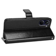 Pattintható tok Realme 10 4G, Split Leather, fekete