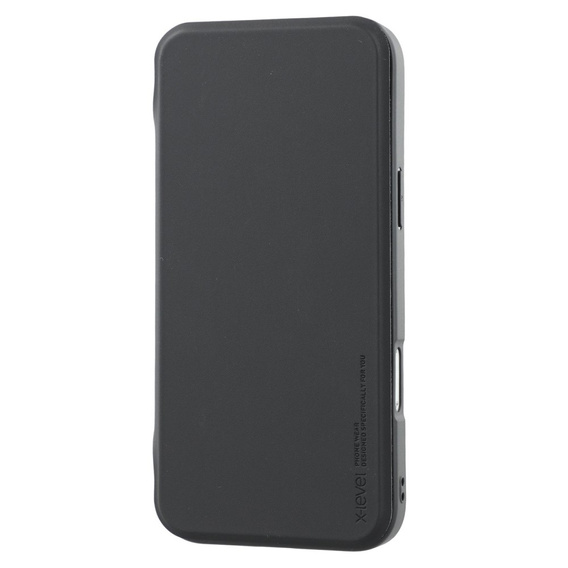 X-LEVEL tok iPhone 16 Pro készülékhez, Magnetic Card Holder, fekete