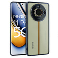 A Realme 11 Pro 5G / Pro+ 5G tok, Electroplating Frame, átlátszó / fekete